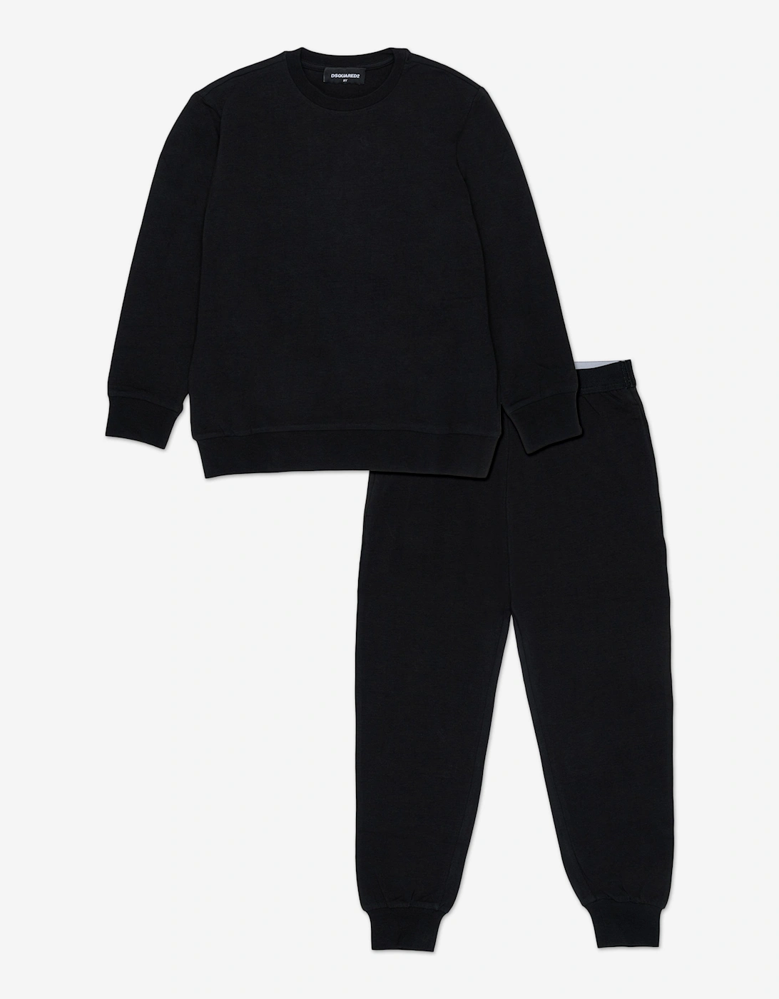 Kids Logo Pyjama Set in Black, 6 of 5