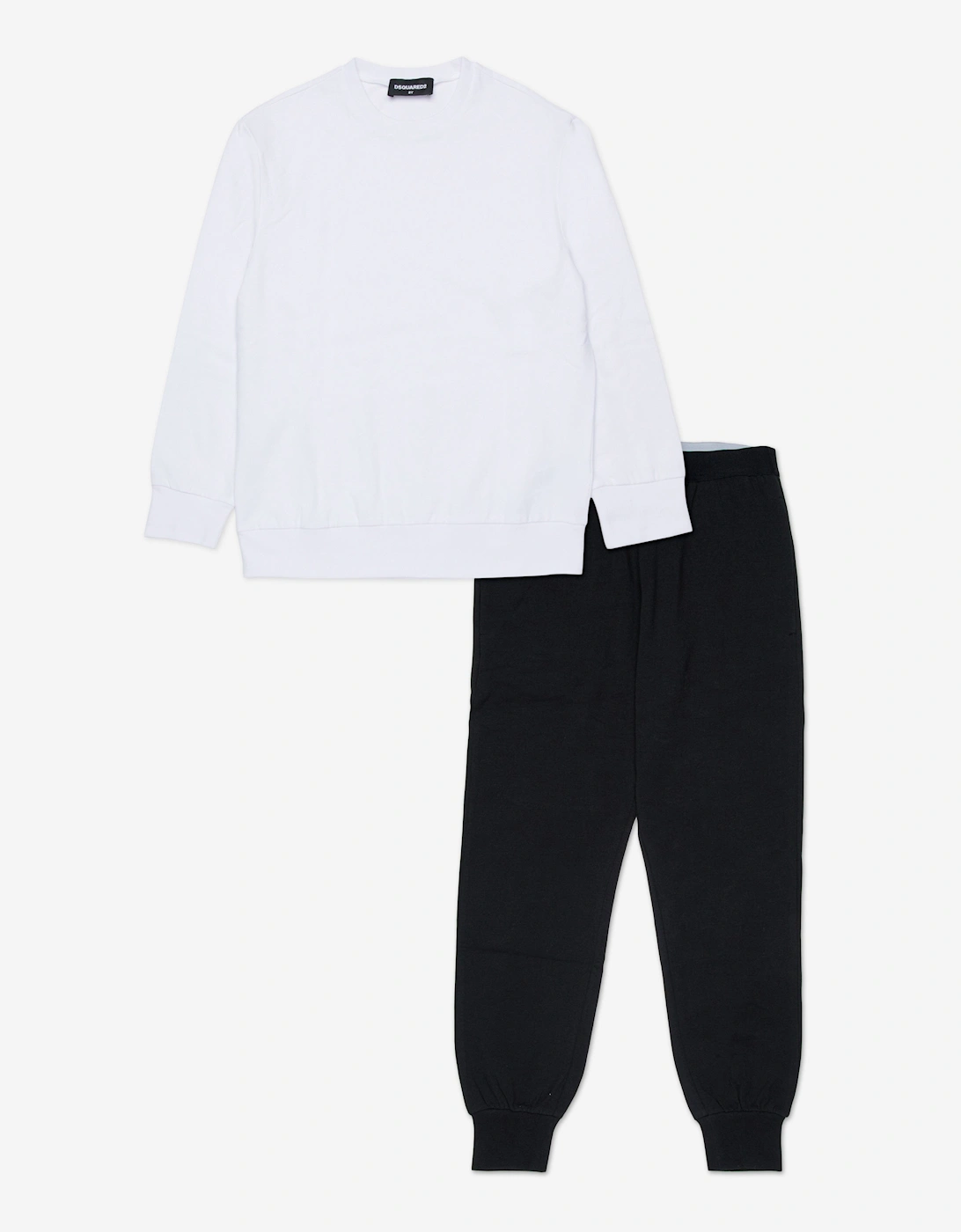Kids Logo Pyjama Set in White, 5 of 4