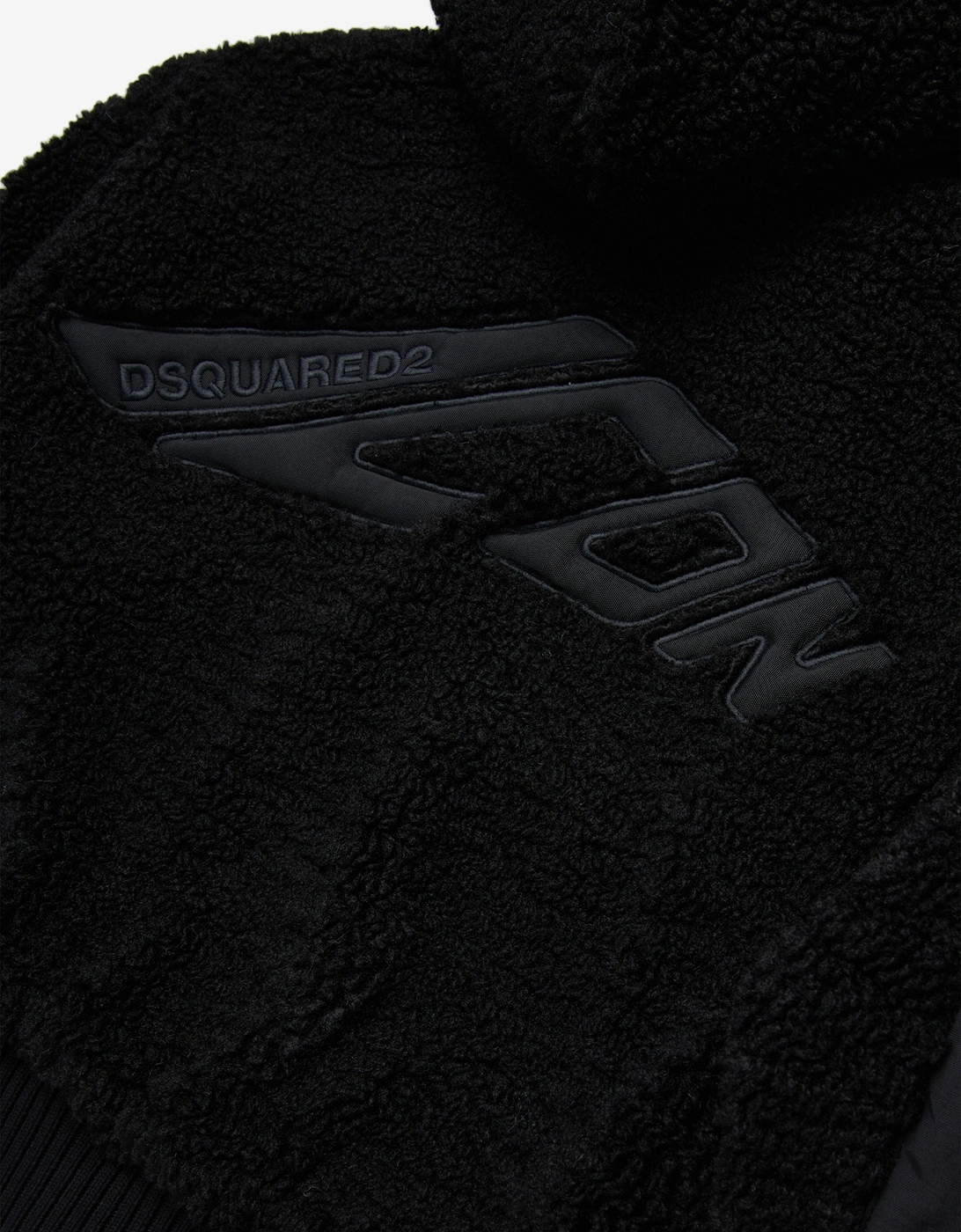 Kids Teddy Fleece Icon Jacket in Black