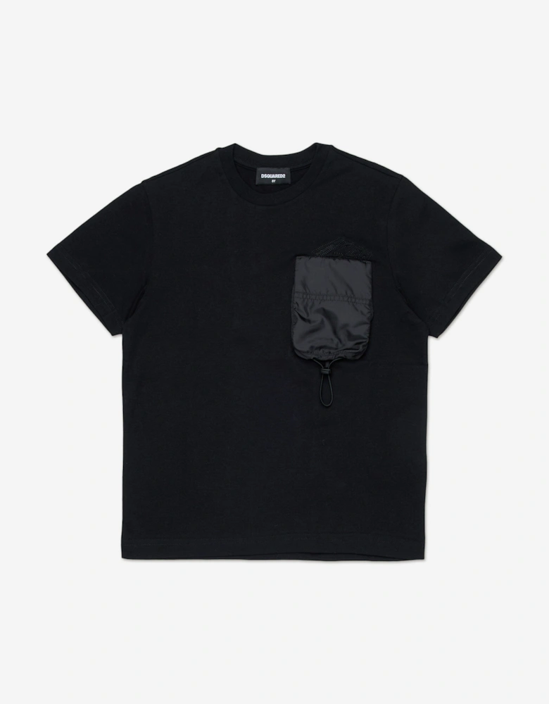 Kids Icon Pocket T-Shirt in Black