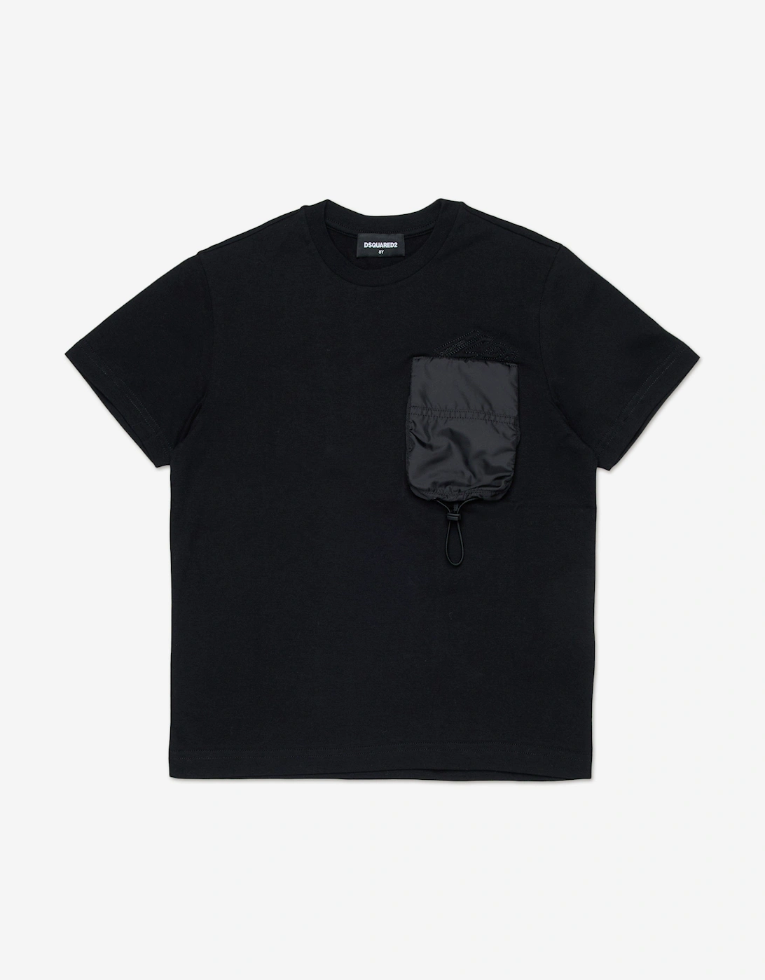 Kids Icon Pocket T-Shirt in Black, 5 of 4