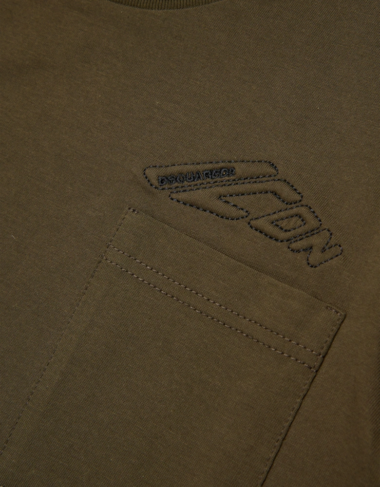 Kids Icon Pocket T-Shirt in Green