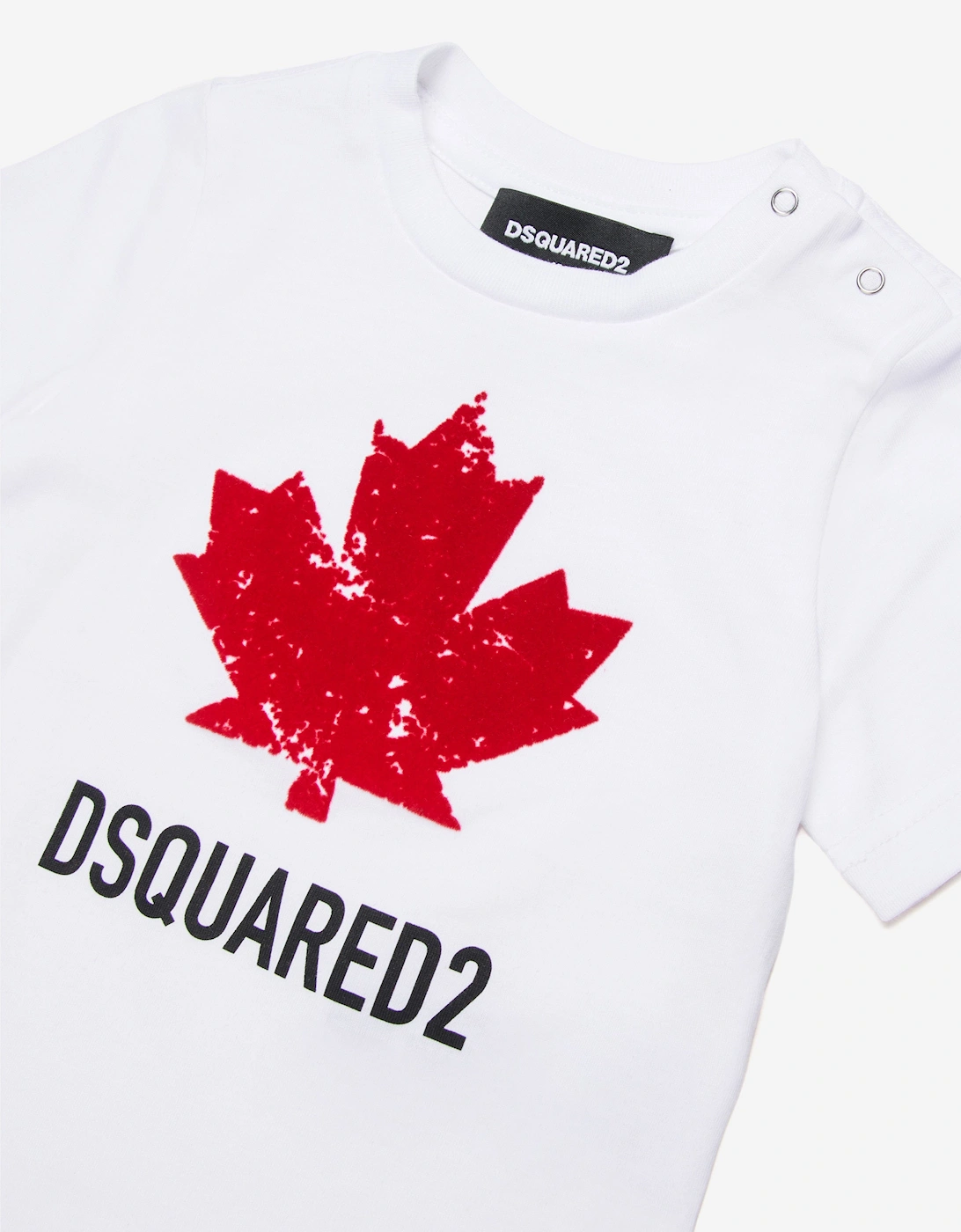 Baby Maple Leaf Logo T-Shirt in White