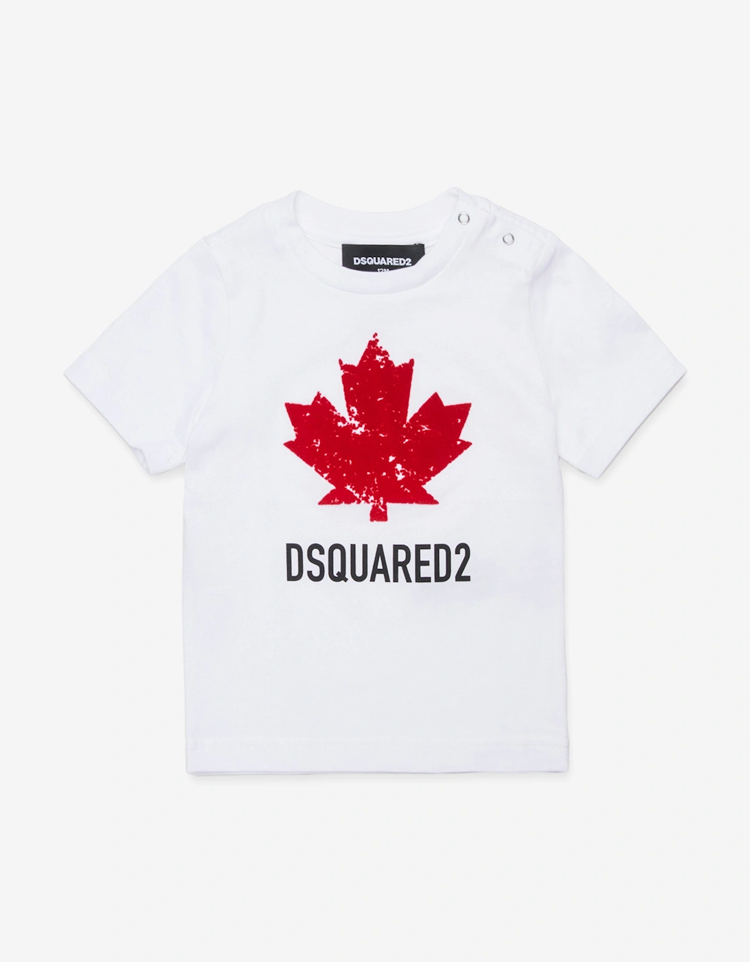 Baby Maple Leaf Logo T-Shirt in White, 5 of 4