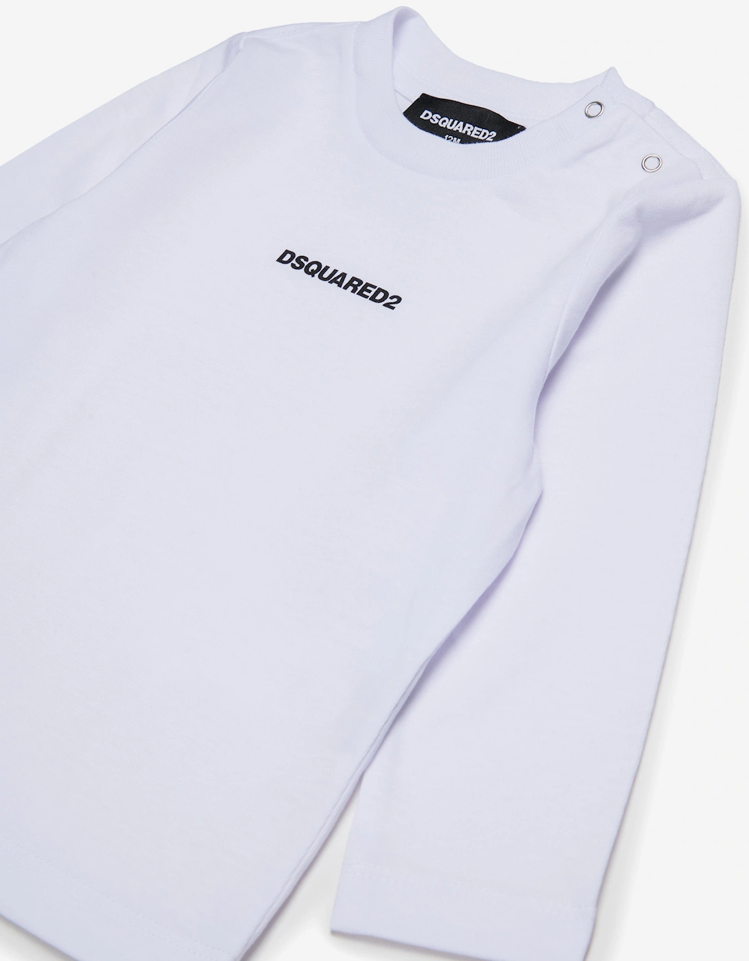 Baby Long Sleeve Logo T-Shirt in White