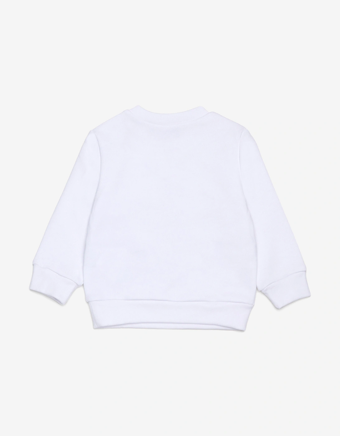 Baby Maple Leaf Logo Sweatshirt in White