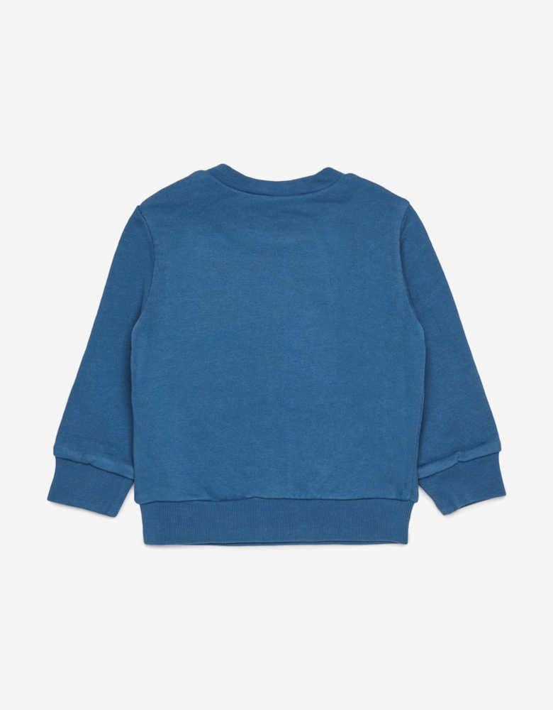 Baby Maple Leaf Logo Sweatshirt in Blue