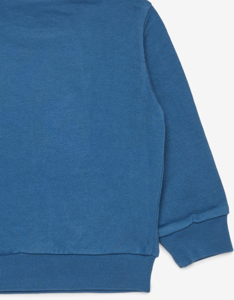 Baby Maple Leaf Logo Sweatshirt in Blue