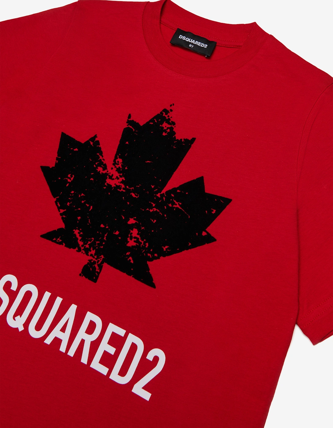 Kids Maple Leaf Logo T-Shirt in Red