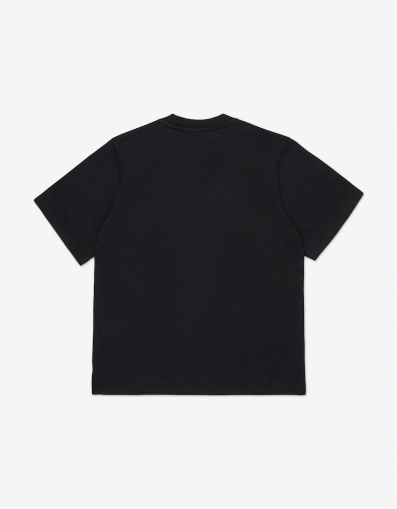 Kids Maple Leaf Logo T-Shirt in Black