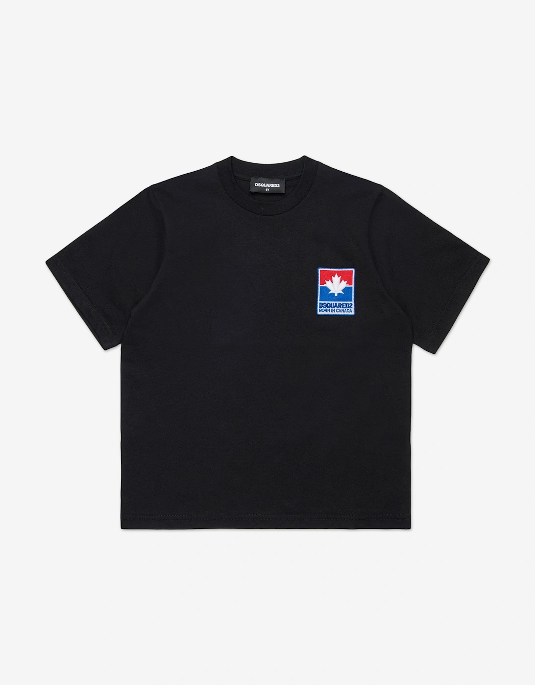 Kids Maple Leaf Logo T-Shirt in Black, 5 of 4