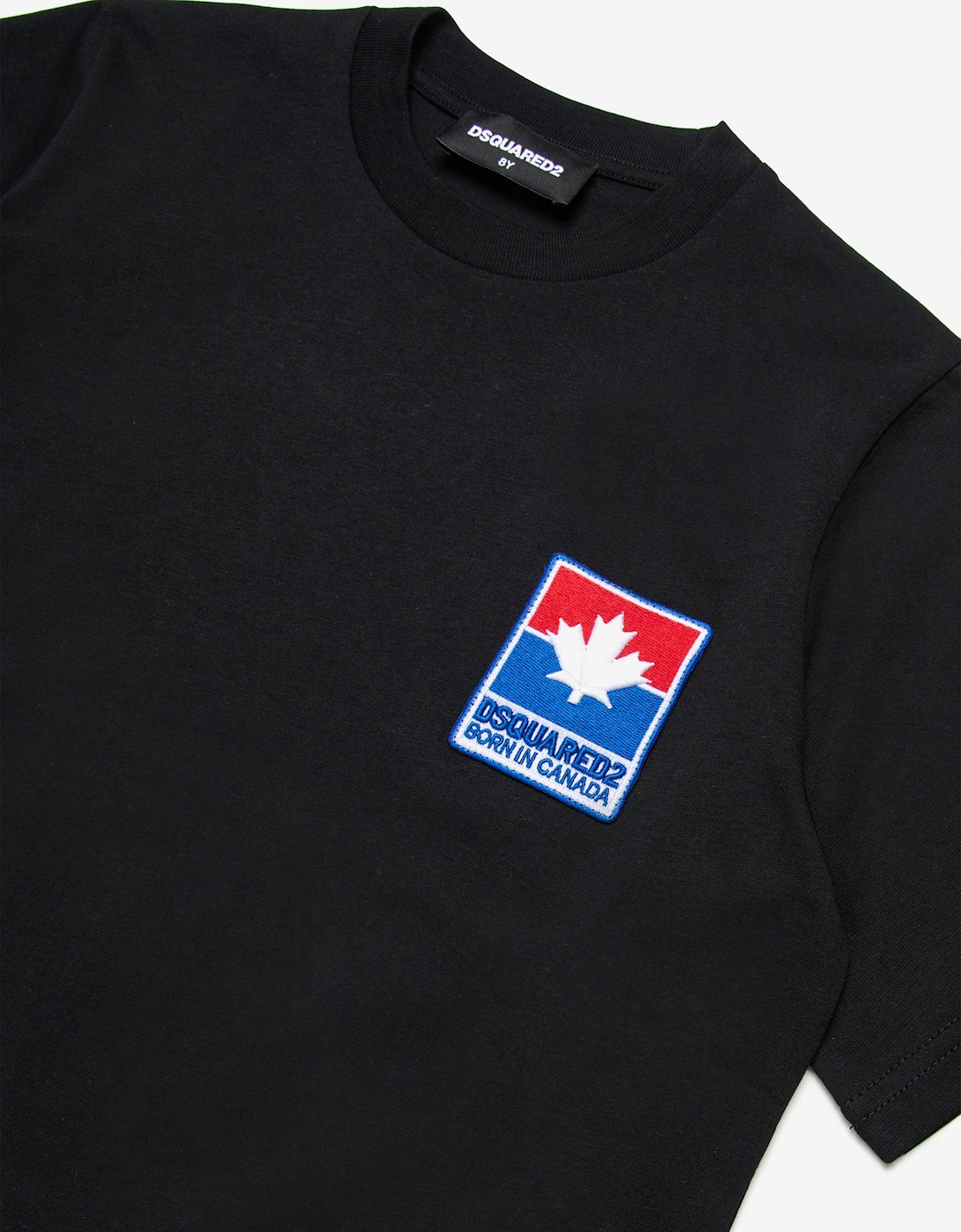 Kids Maple Leaf Logo T-Shirt in Black