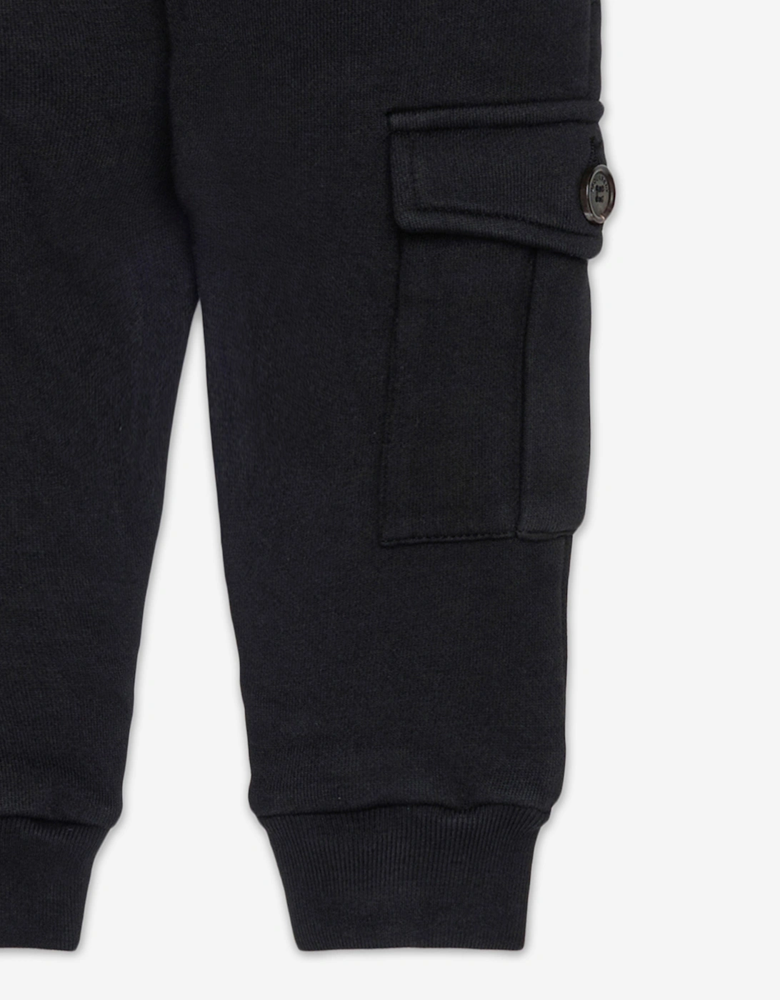 Baby Maple Leaf  Logo Cargo Pants in Black
