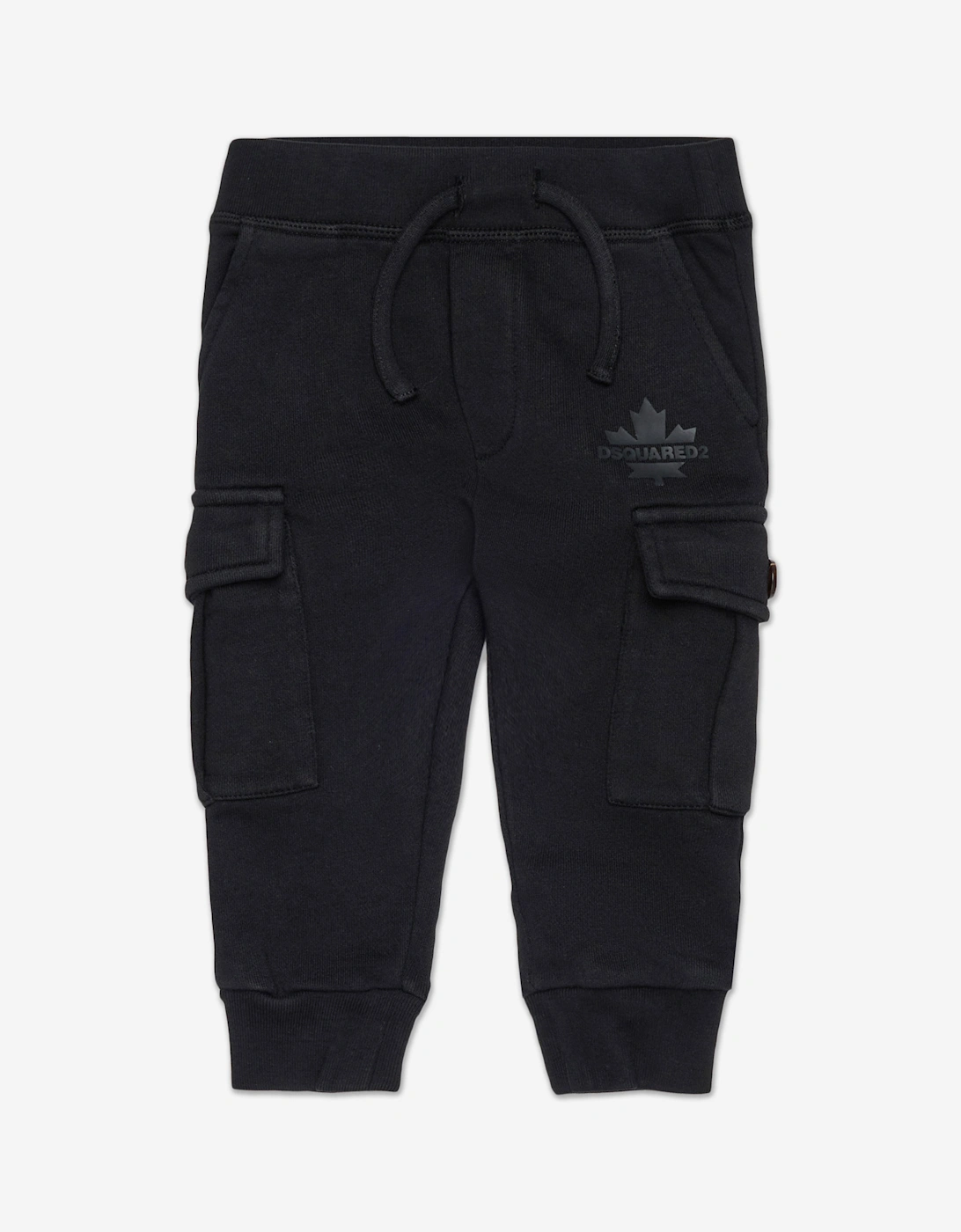 Baby Maple Leaf  Logo Cargo Pants in Black, 5 of 4