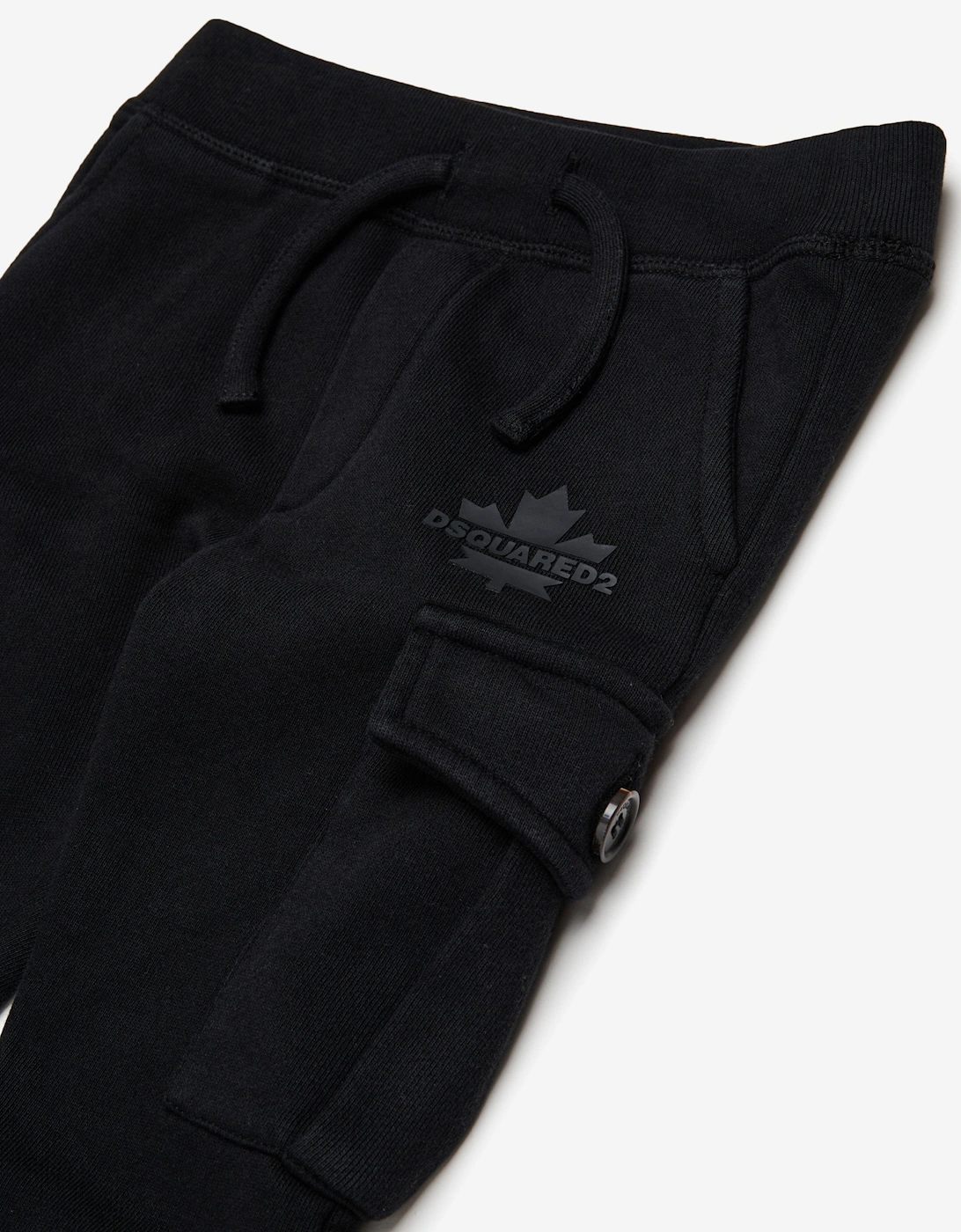 Baby Maple Leaf  Logo Cargo Pants in Black
