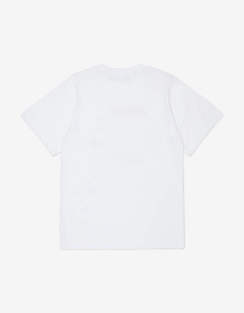 Kids Maple Leaf Logo T-Shirt in White