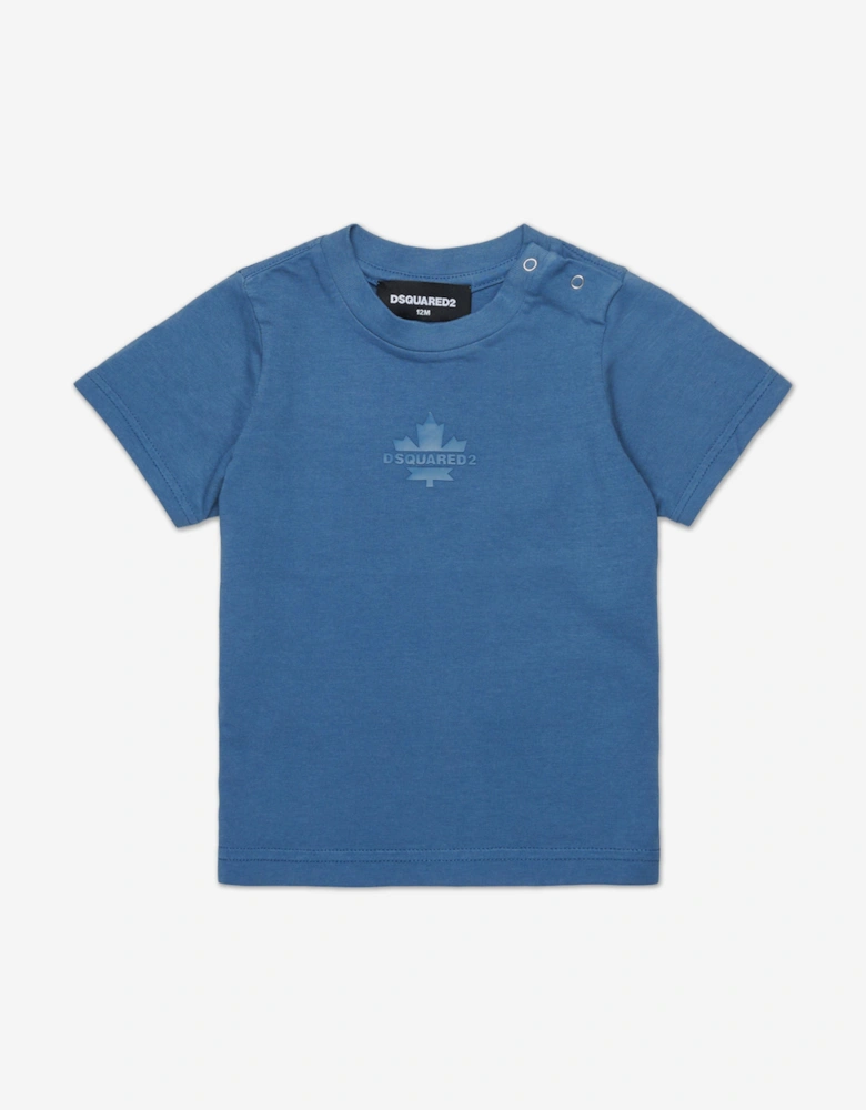 Baby Maple Leaf Logo T-Shirt in Blue