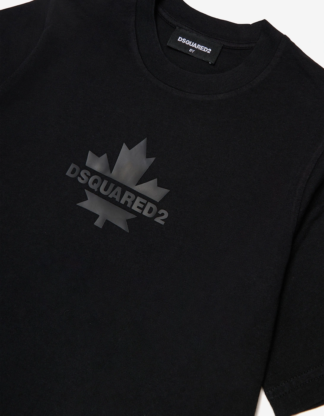 Kids Maple Leaf Logo T-Shirt in Black
