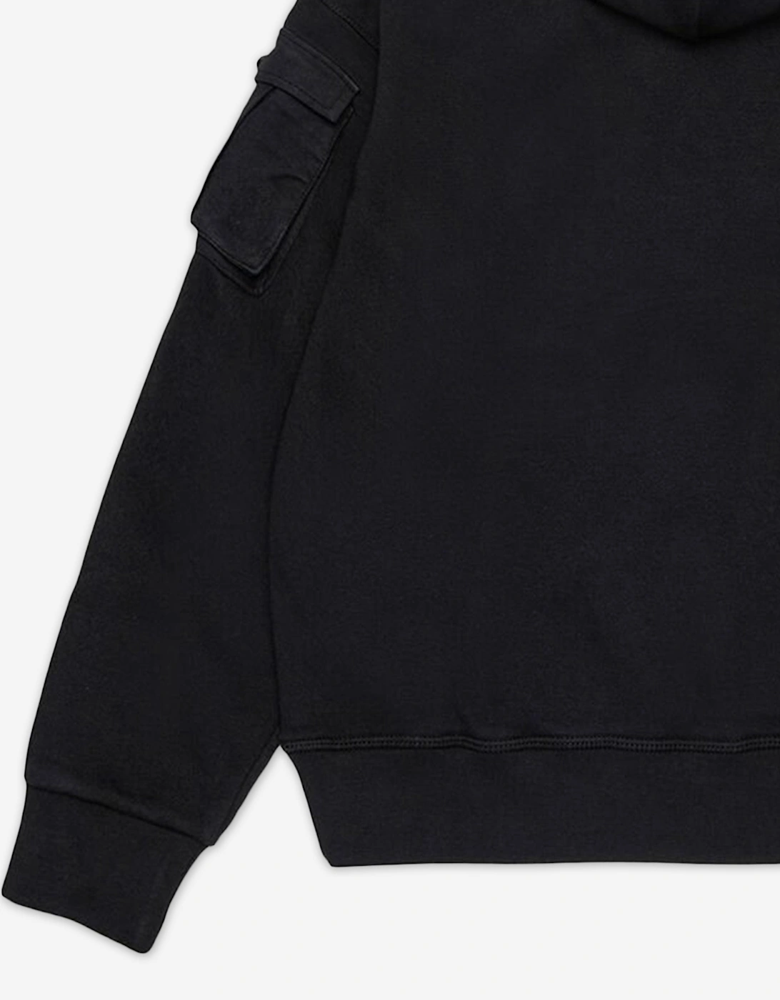 Kids Maple Leaf Logo Hoodie in Black