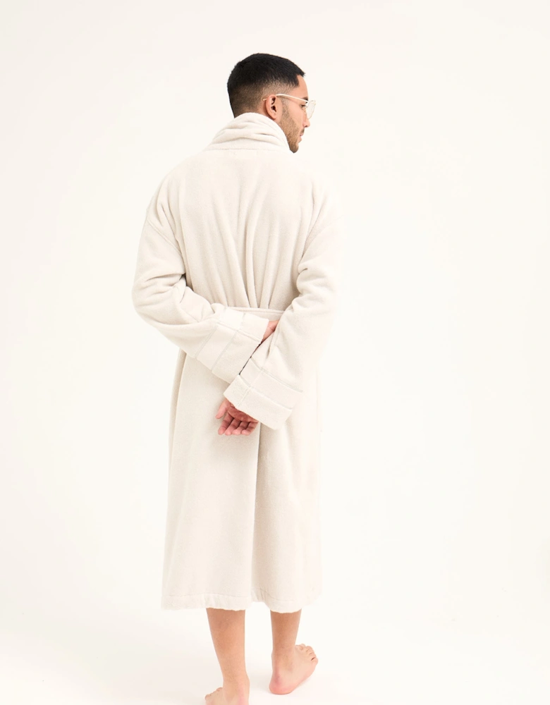 Mister You Bamboo Towelling Robe in Light Grey