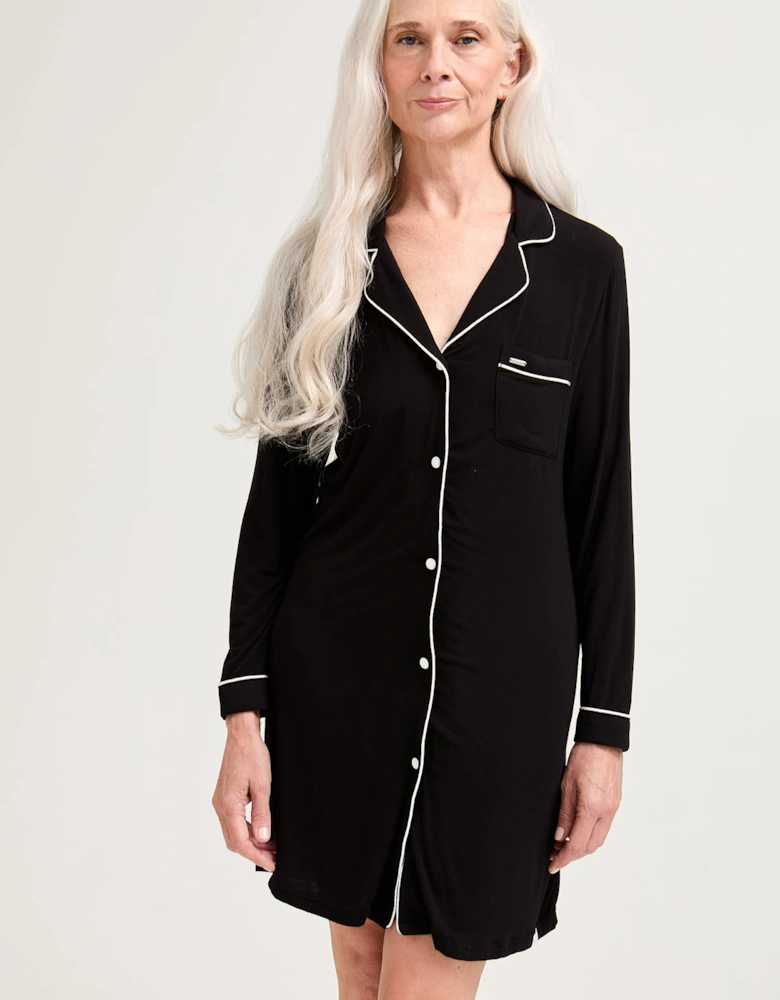 Bamboo Nightshirt in Black