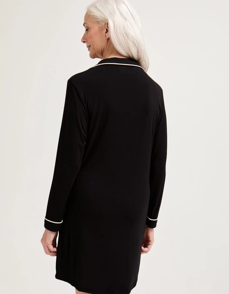 Bamboo Nightshirt in Black