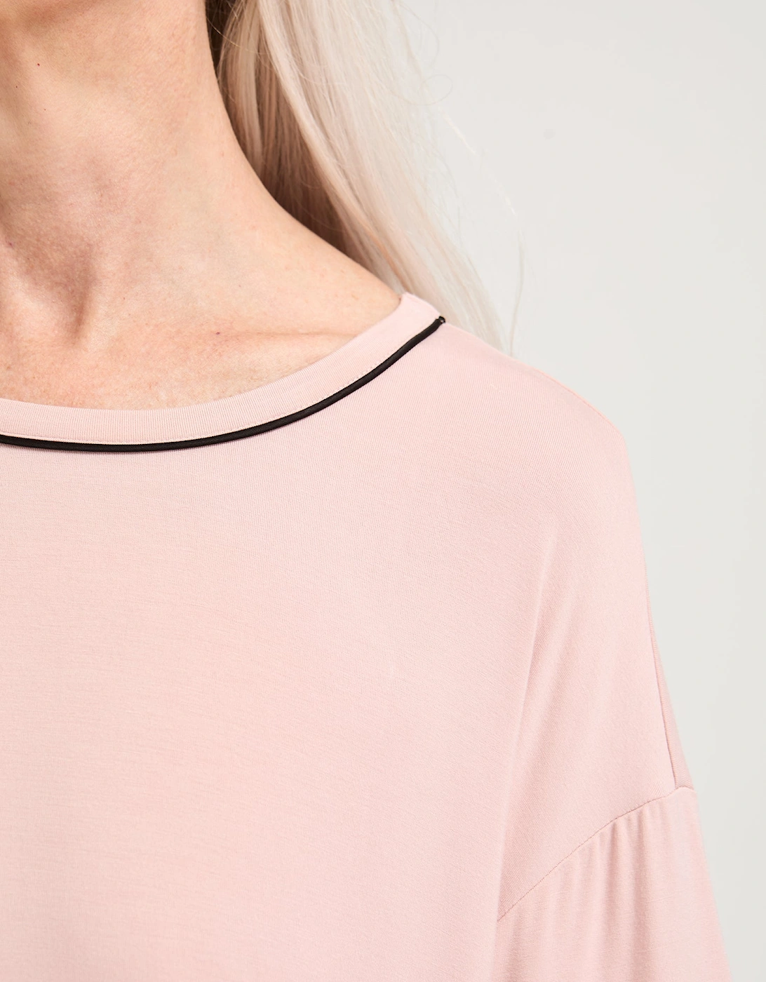 Bamboo Classic Tee Dress in Pink