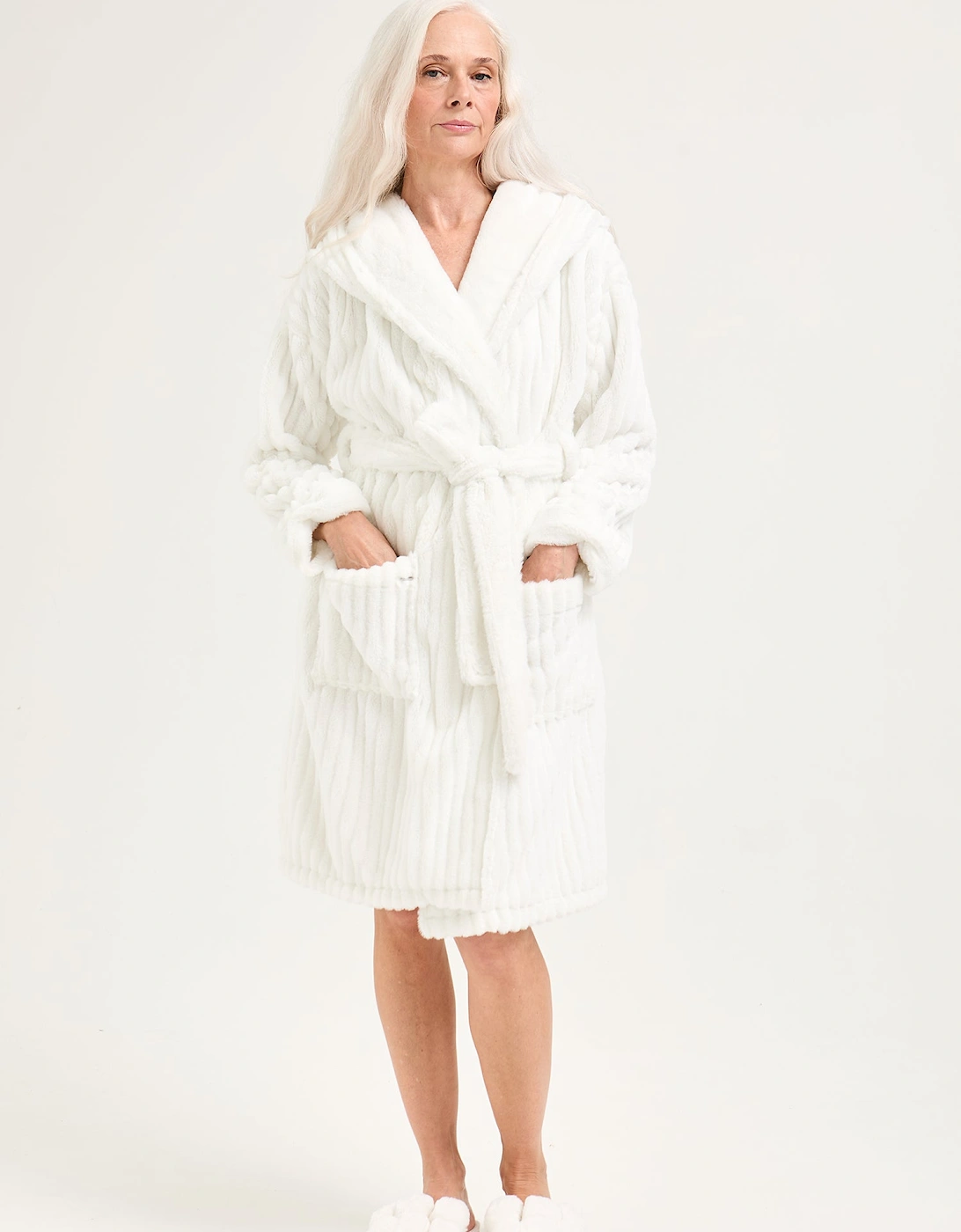 Cloud Dressing Gown in Cream, 5 of 4
