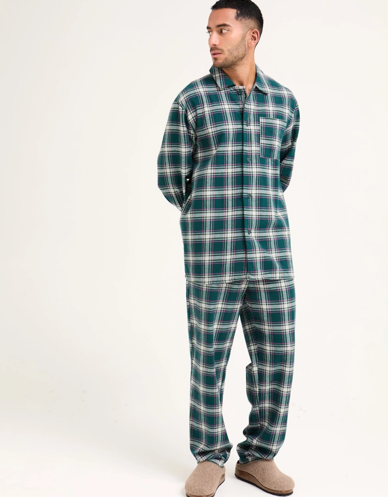 Plaid Pyjama Set in Green