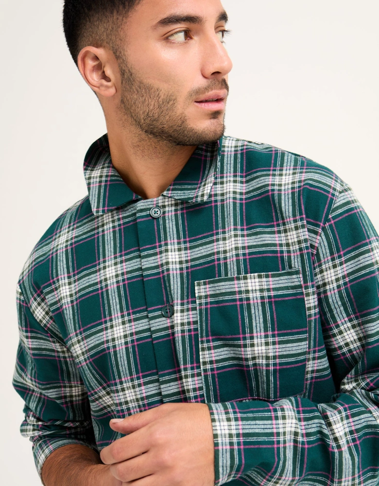 Plaid Pyjama Set in Green
