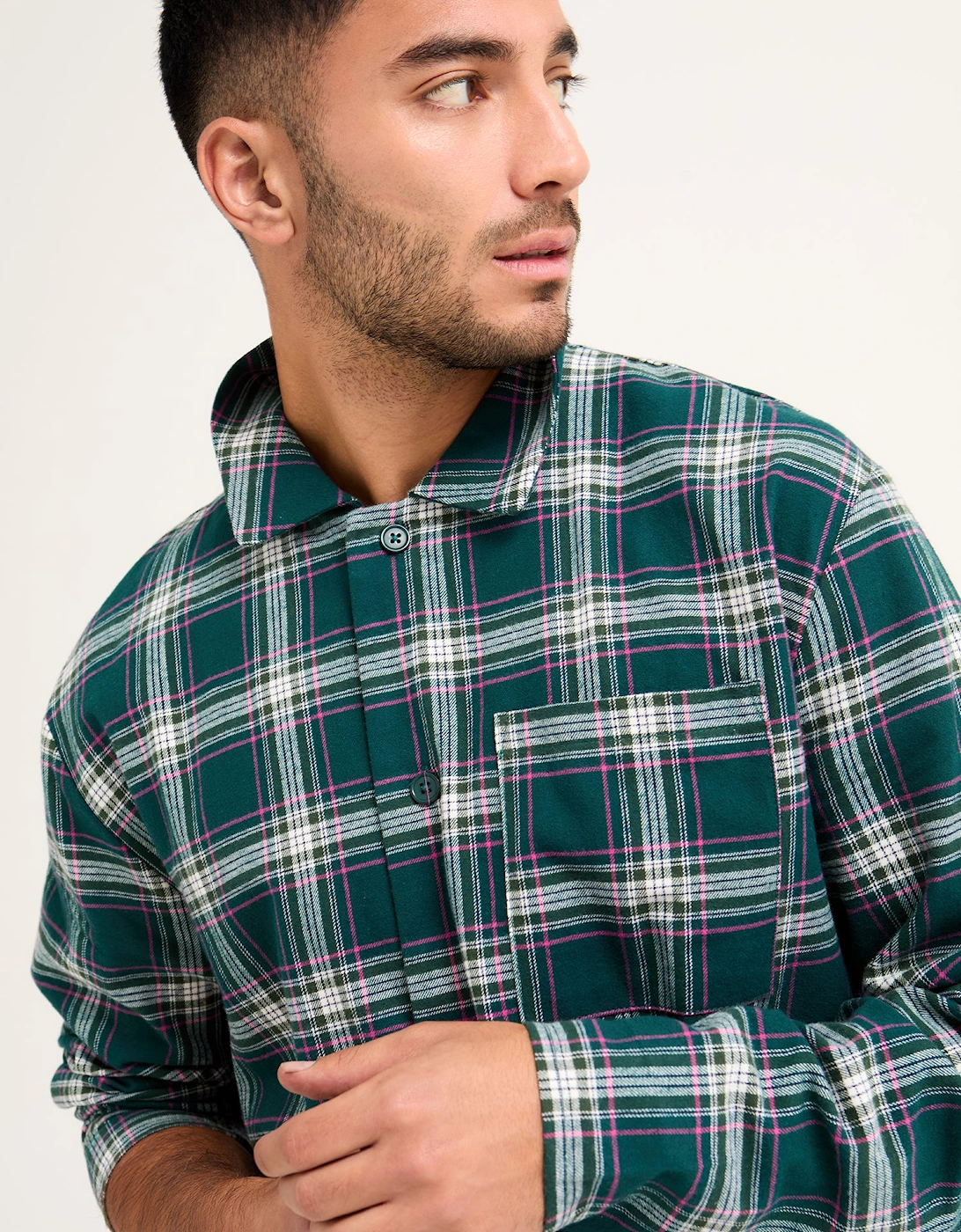 Plaid Pyjama Set in Green