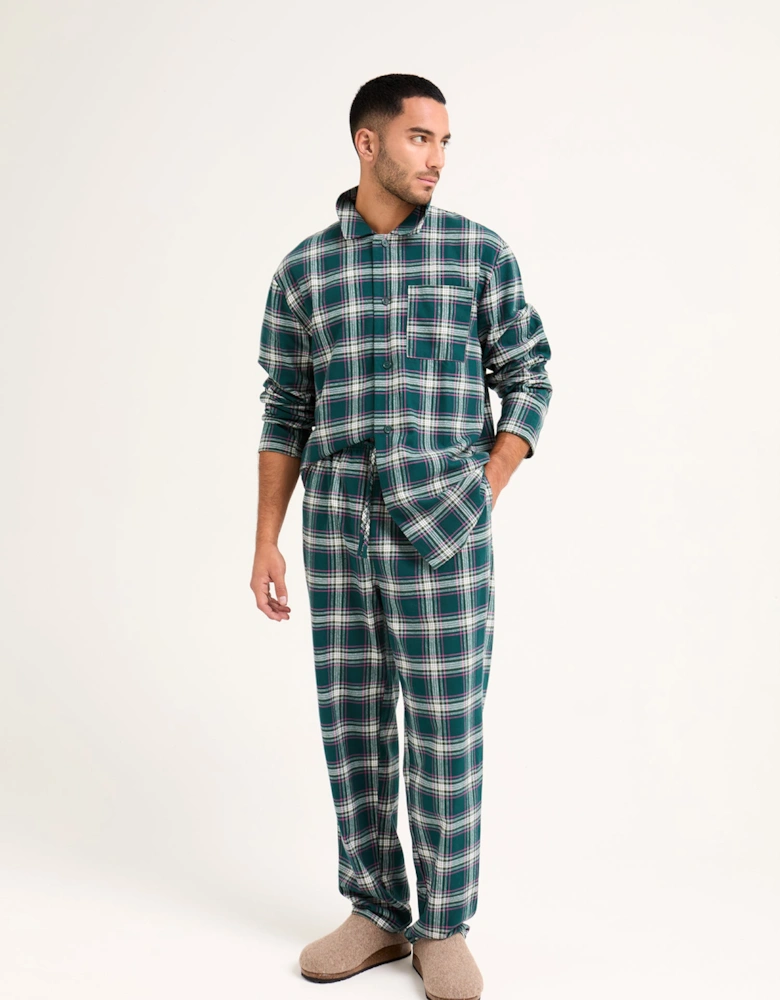 Plaid Pyjama Set in Green