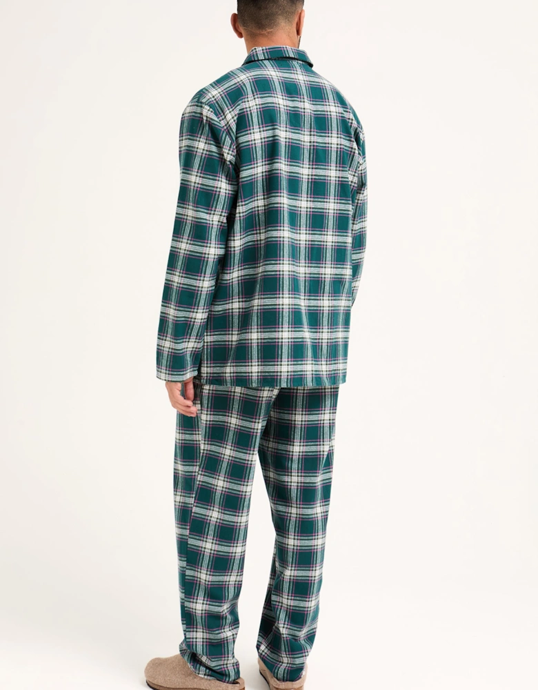 Plaid Pyjama Set in Green