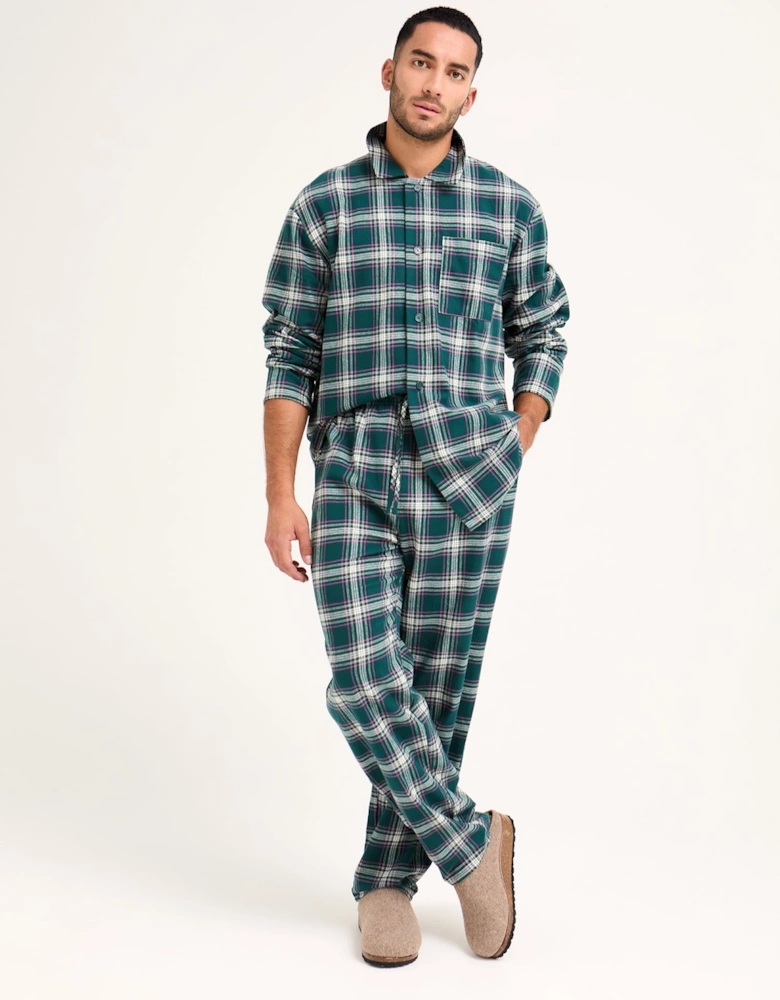 Plaid Pyjama Set in Green