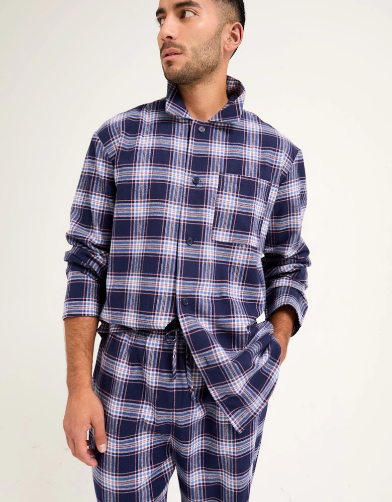 Plaid Pyjamas in Midnight