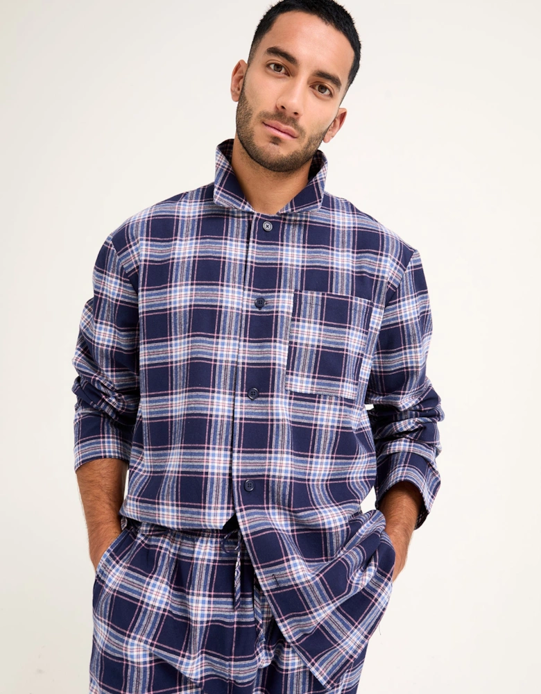 Plaid Pyjamas in Midnight