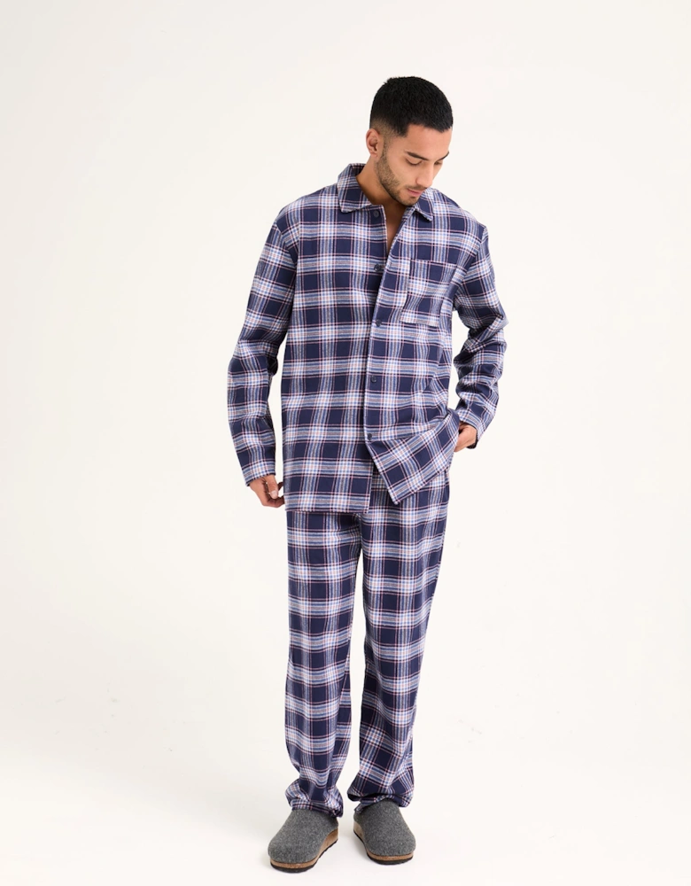 Plaid Pyjamas in Midnight
