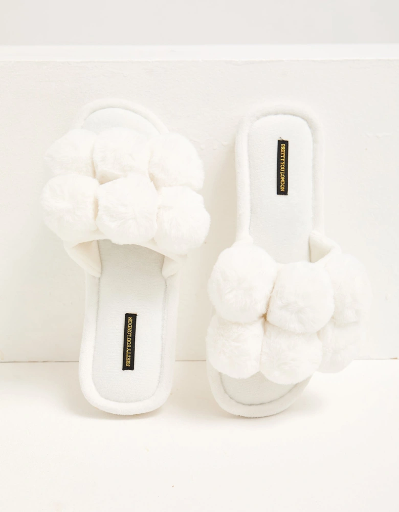 Dolly Slippers in White