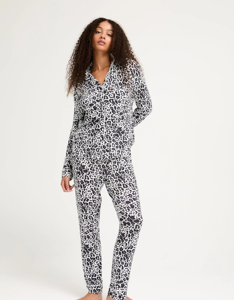 Bamboo Pyjama Set in Luxe Leopard