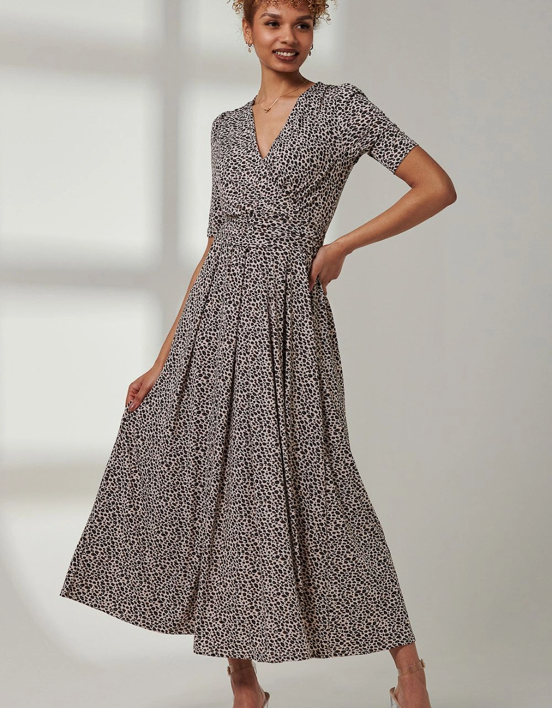 Kenzie Half Sleeve Jersey Maxi Dress, 2 of 1
