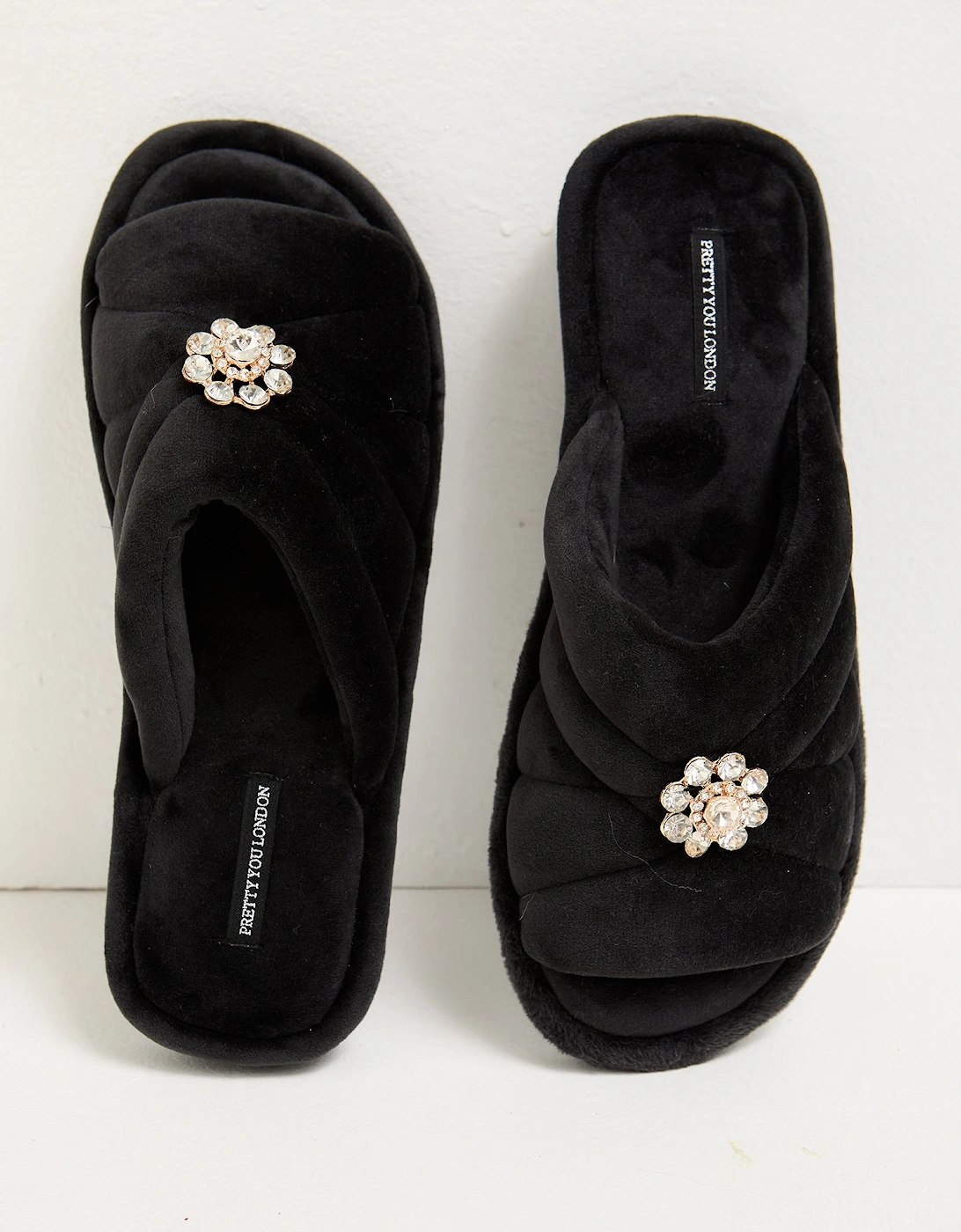 Faye Slippers in Raven