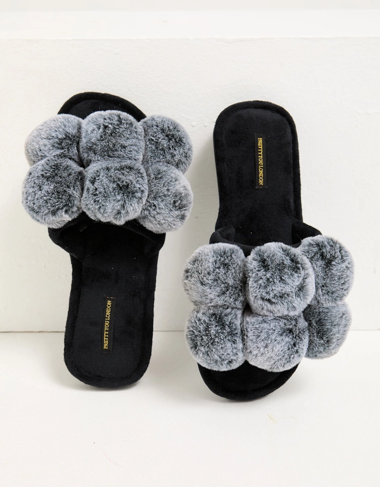 Dolly Slippers in Black
