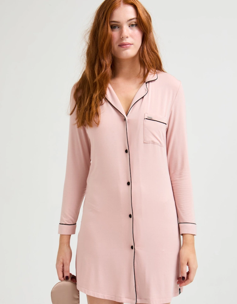 Bamboo Nightshirt in Pink