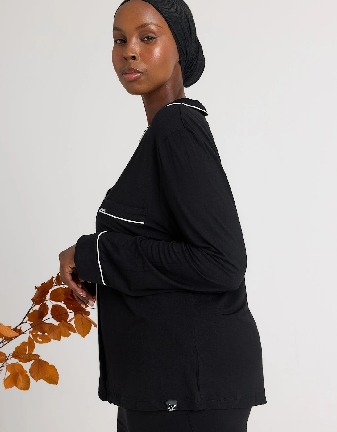 Bamboo Pyjama Set in Black