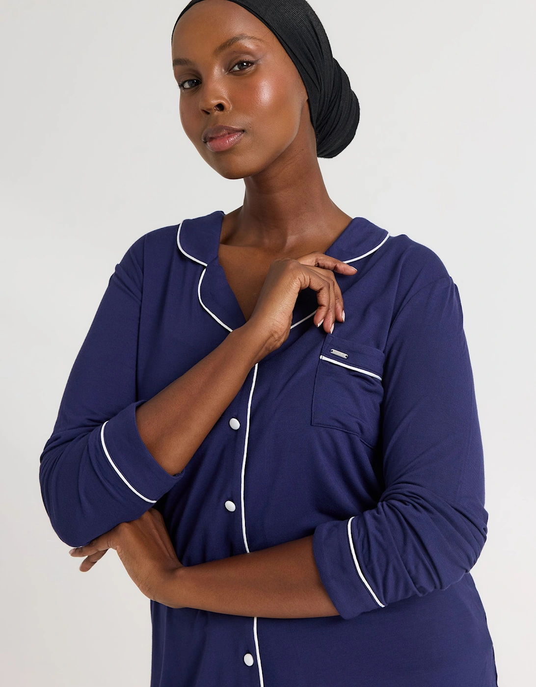 Bamboo Pyjama Set in Midnight