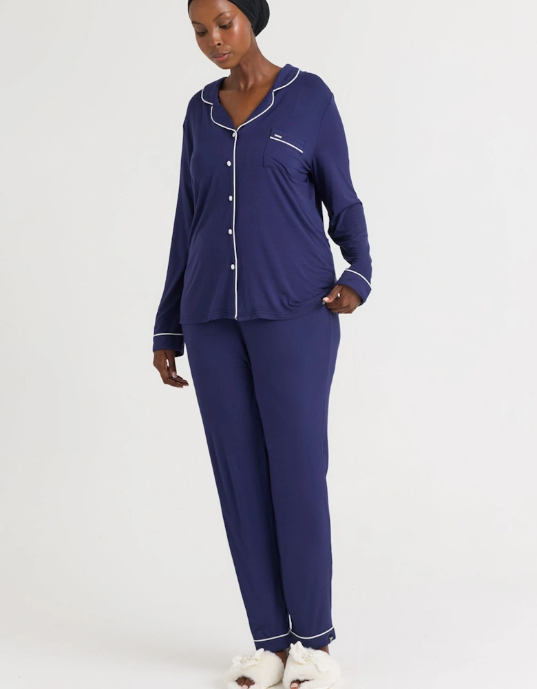 Bamboo Pyjama Set in Midnight