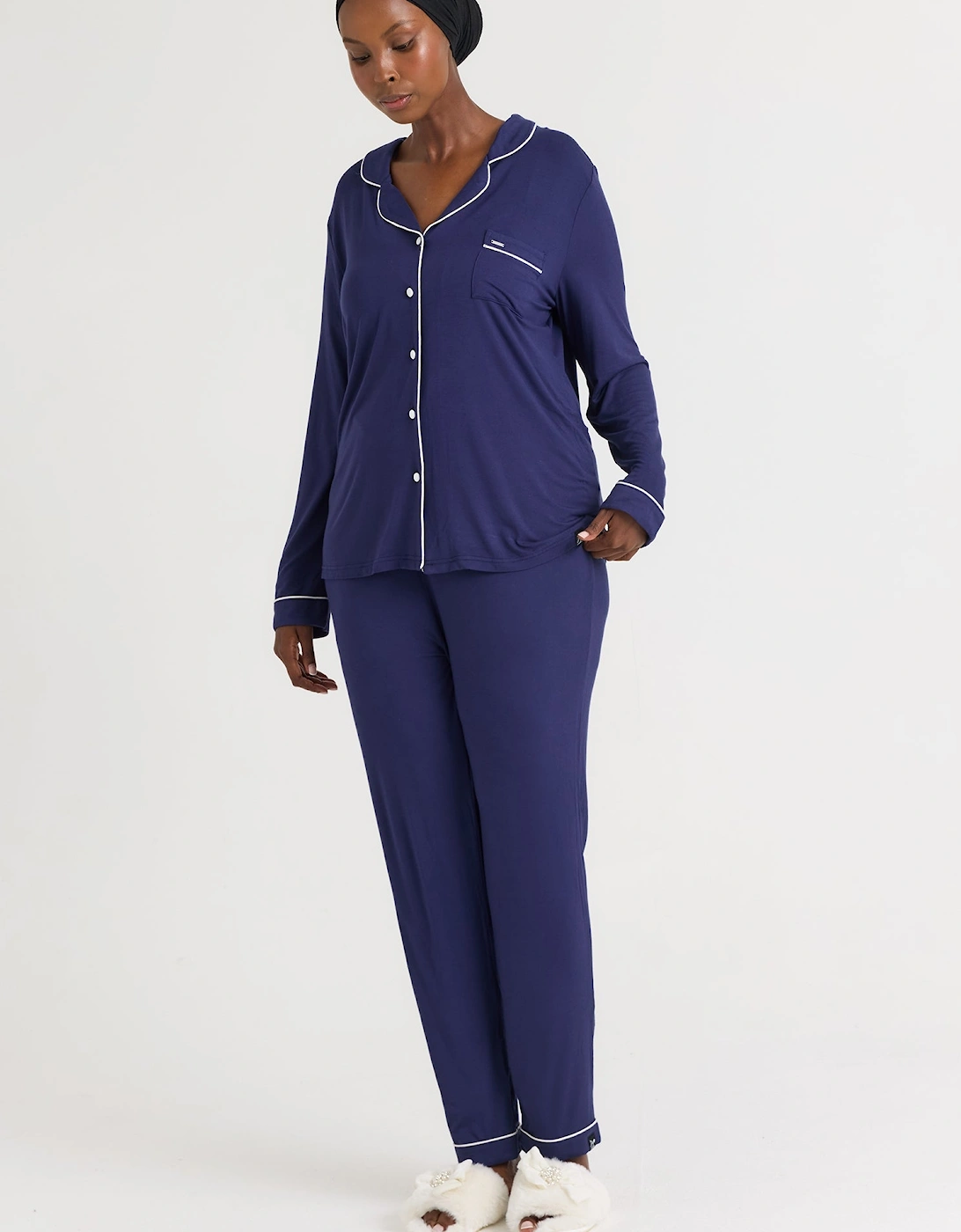 Bamboo Pyjama Set in Midnight, 8 of 7