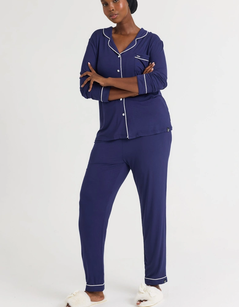 Bamboo Pyjama Set in Midnight