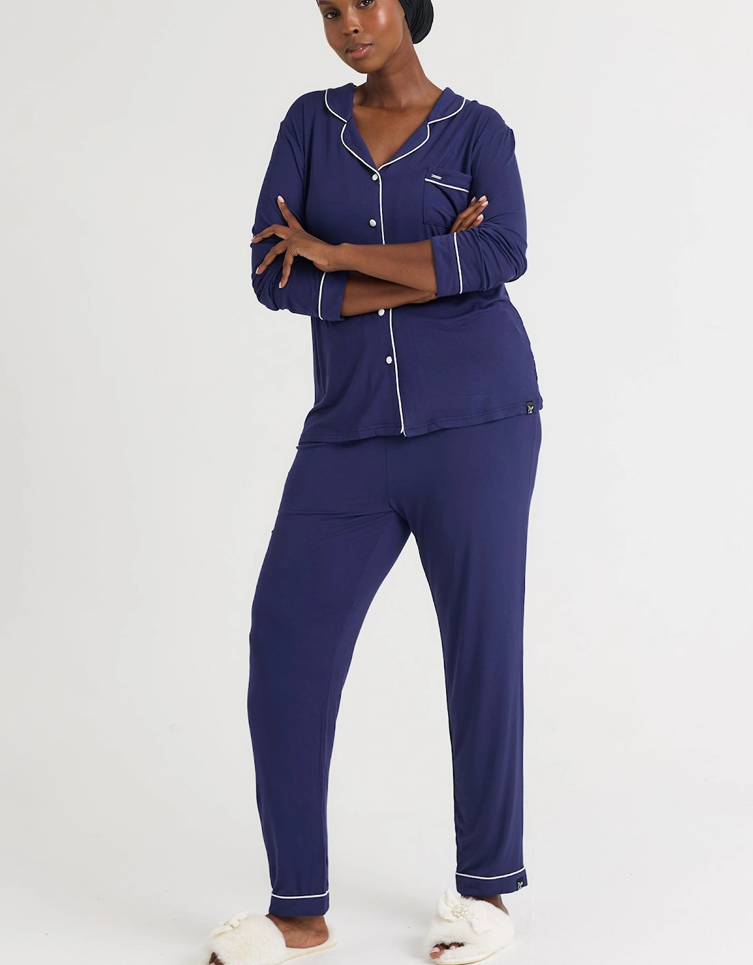 Bamboo Pyjama Set in Midnight
