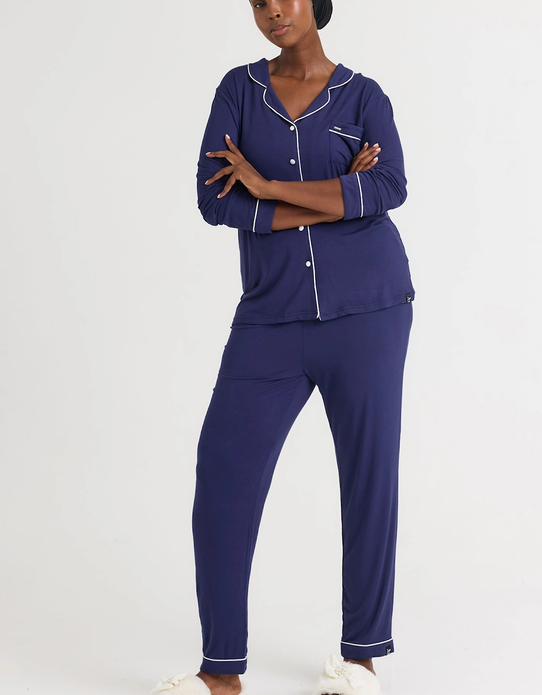 Bamboo Pyjama Set in Midnight